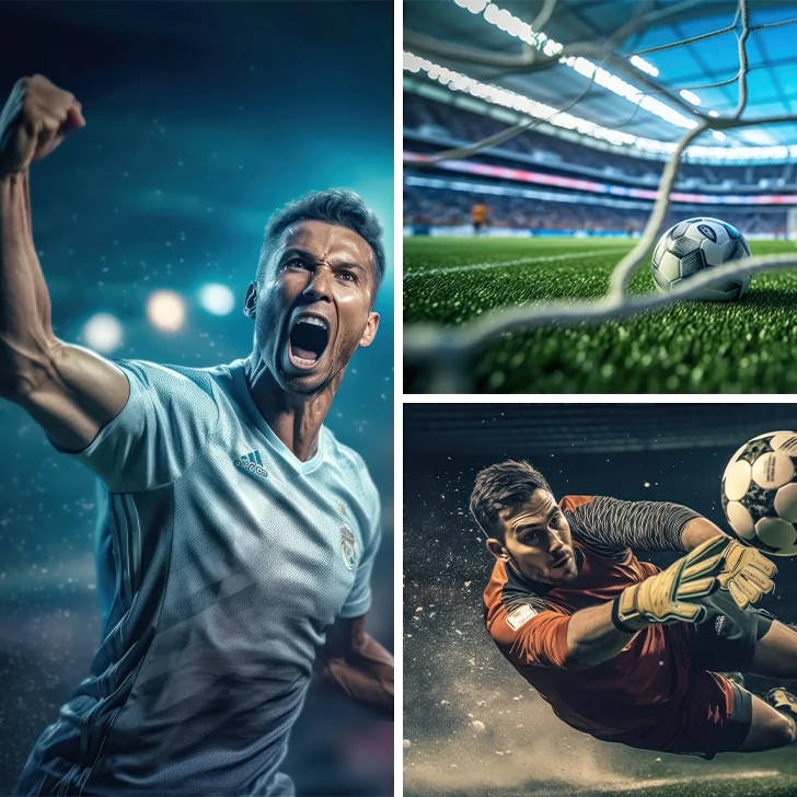 Football Passion - Professional Soccer Match & Celebration AI Design Bundle | BonusThemes