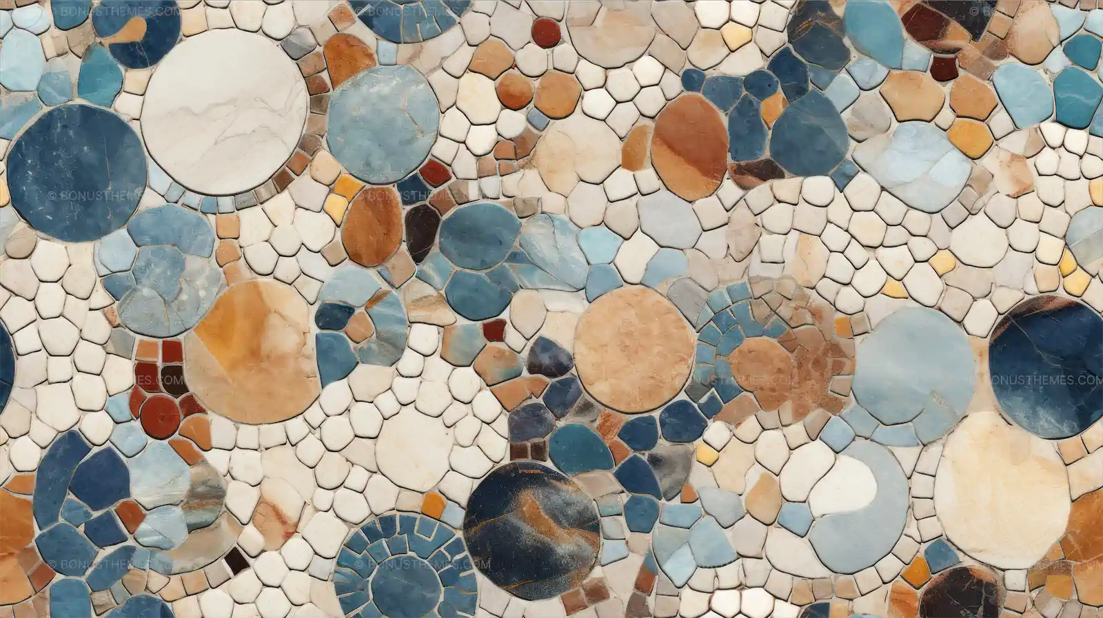 Aegean Stones Seamless Pattern Design | Minimalist Mediterranean AI Generated Digital Texture