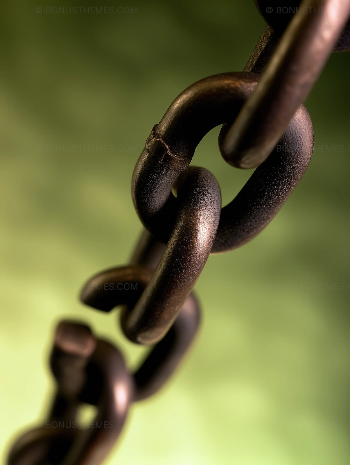 Broken Rusted Chain Link Close-Up | Symbolic AI Image