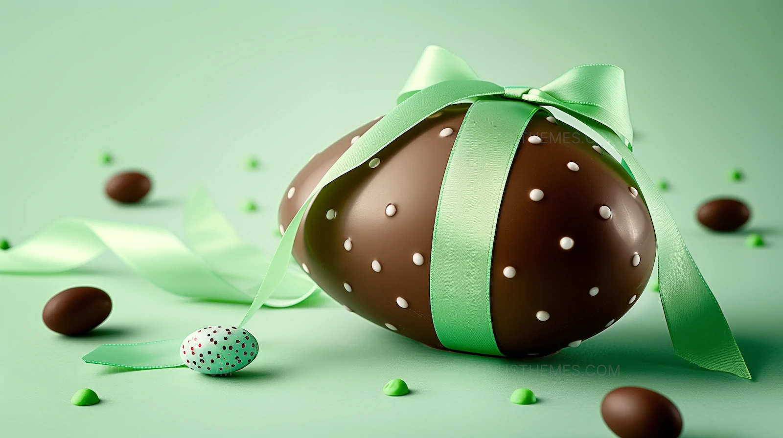 Chocolate Easter Egg Delight - AI Holiday Treat Image | Festive Dessert Art