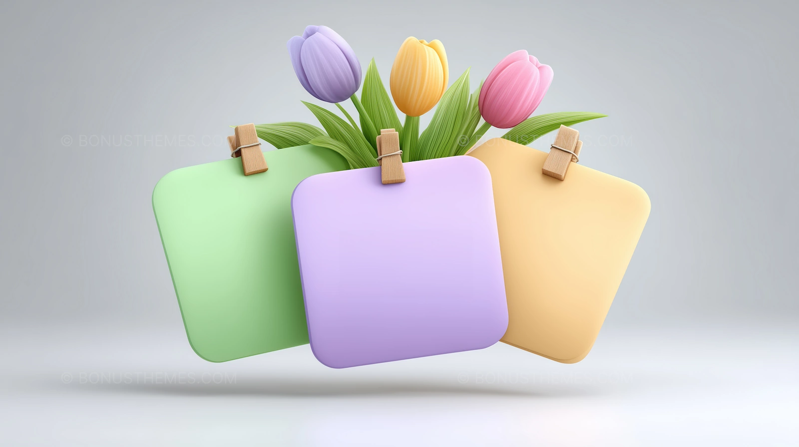 Colorful Flower Arrangement with Multicolored Squares | Creative AI Image