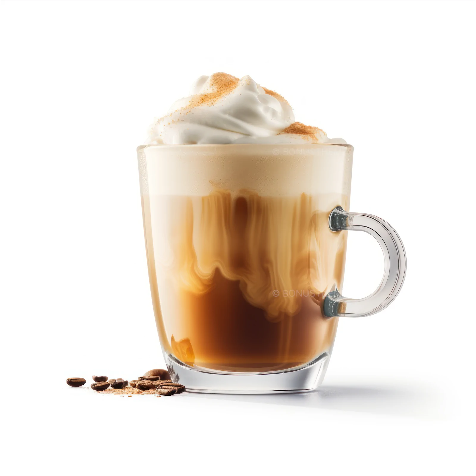 Cup of Coffee with Whipped Cream | AI Generated Beverage Image