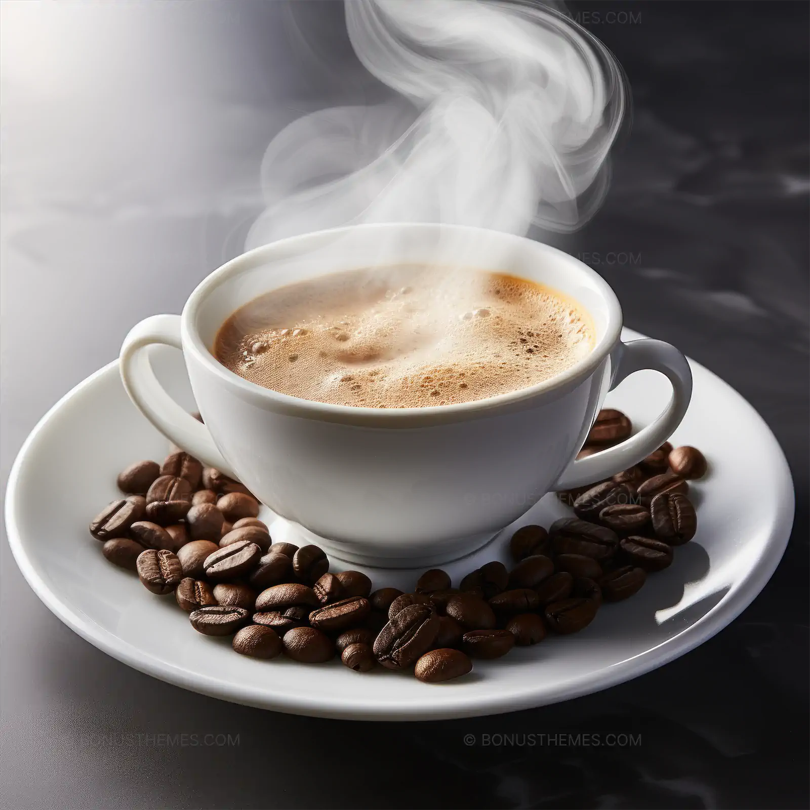 Steaming Cup of Traditional Greek Coffee | Realistic AI Generated Hot Beverage Illustration