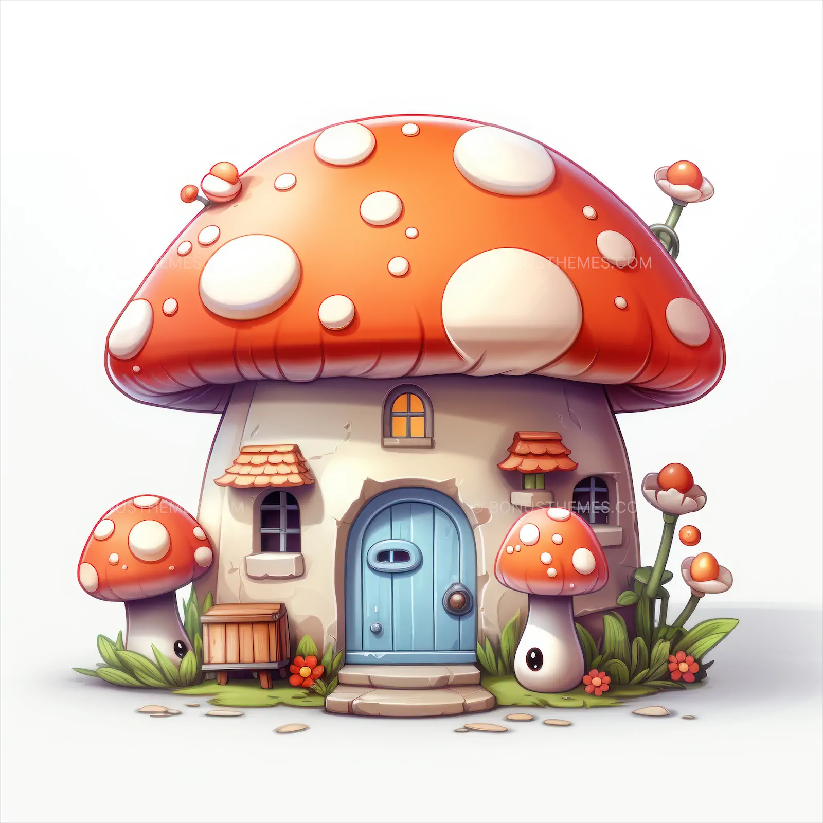 A cute mushroom home