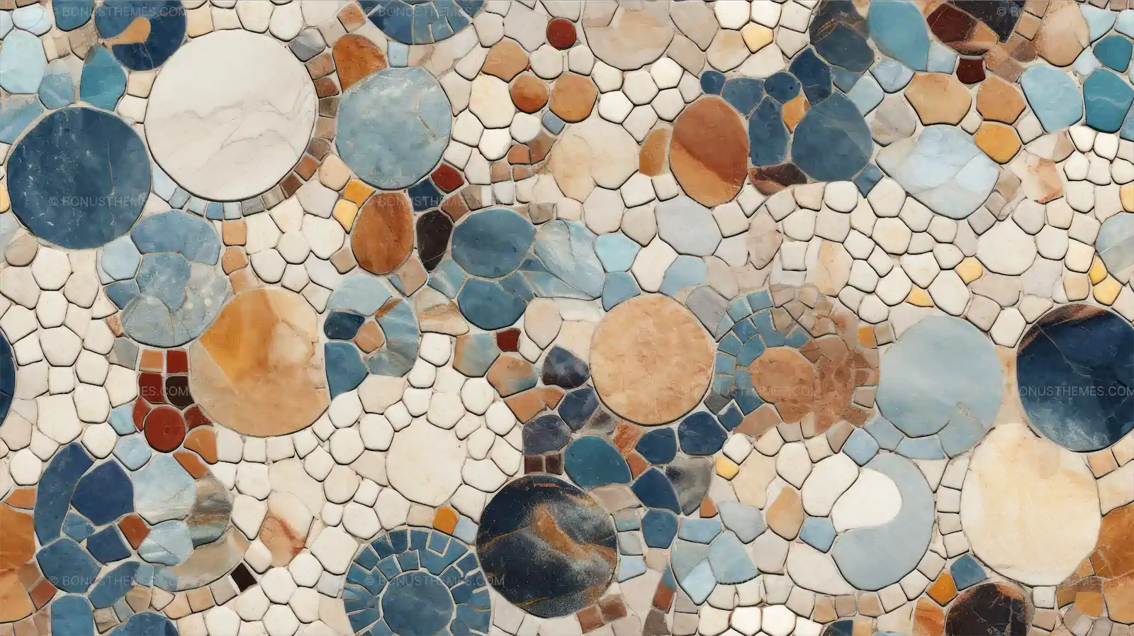 Aegean stones seamless pattern