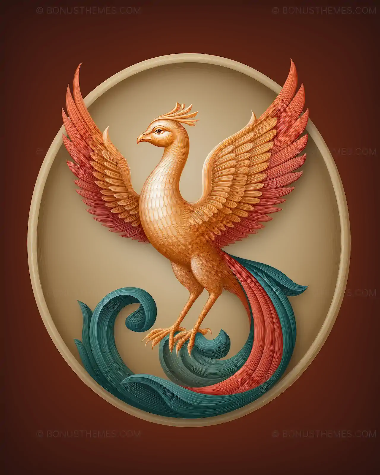 Phoenix Symbol of Resurrection - Early Christian & Orthodox Art | AI Image