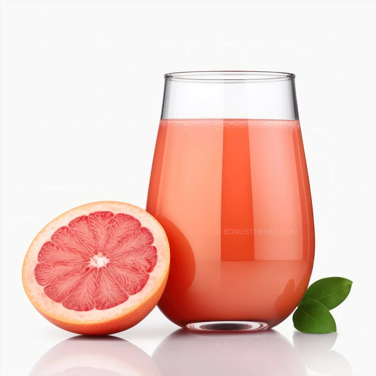 Glass of Fresh Pink Grapefruit Juice | Healthy Beverage AI Generated Image