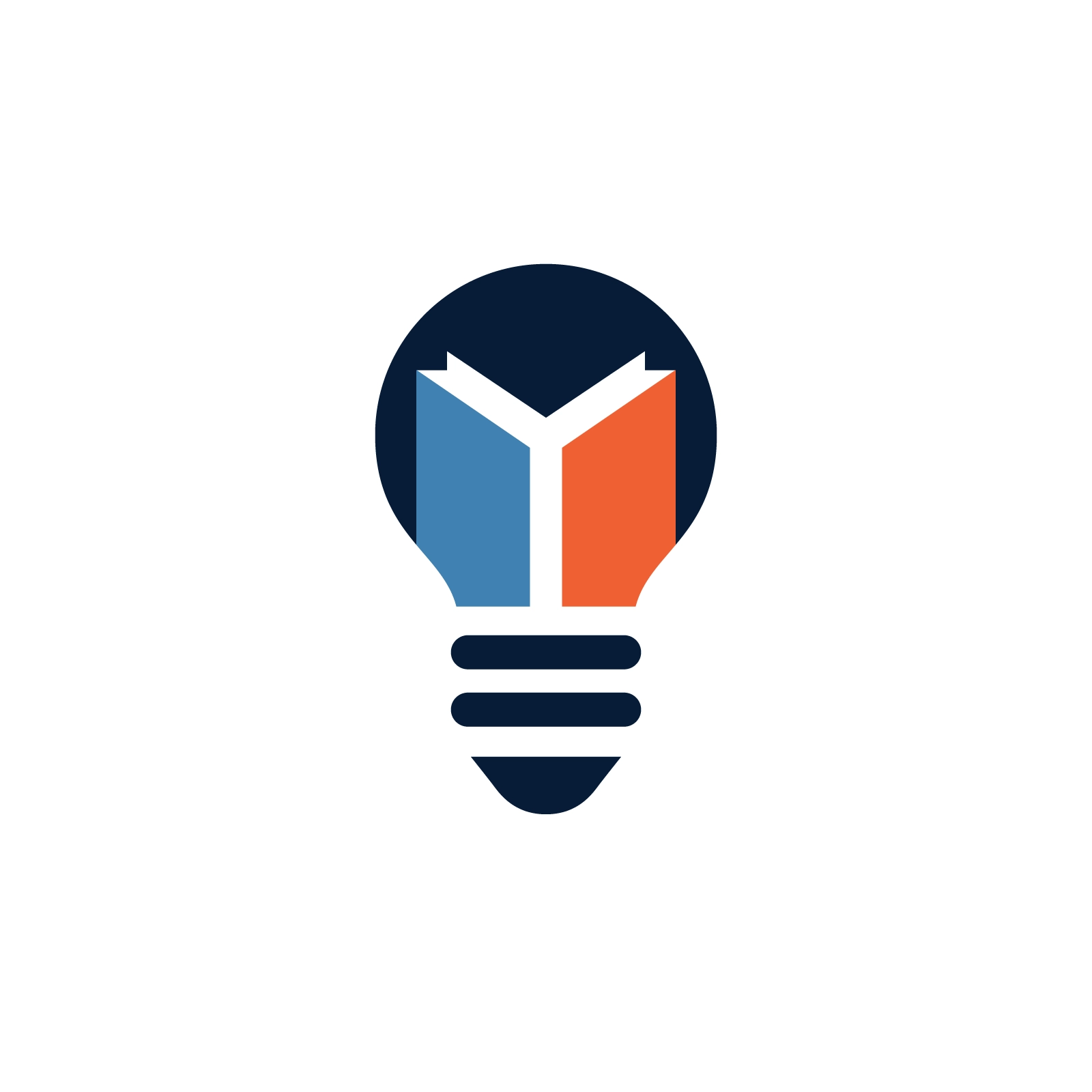 Light Bulb with Open Book Illustration - Knowledge and Ideas AI Generated Vector Graphic