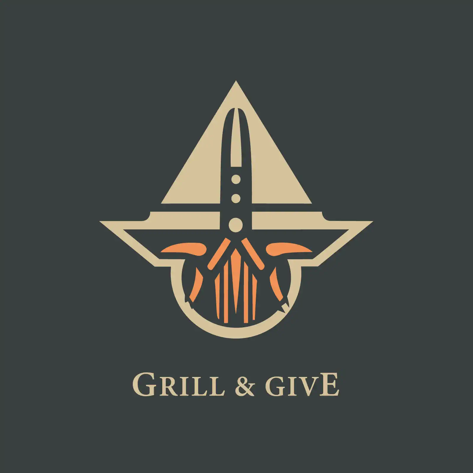 Grill and give logo