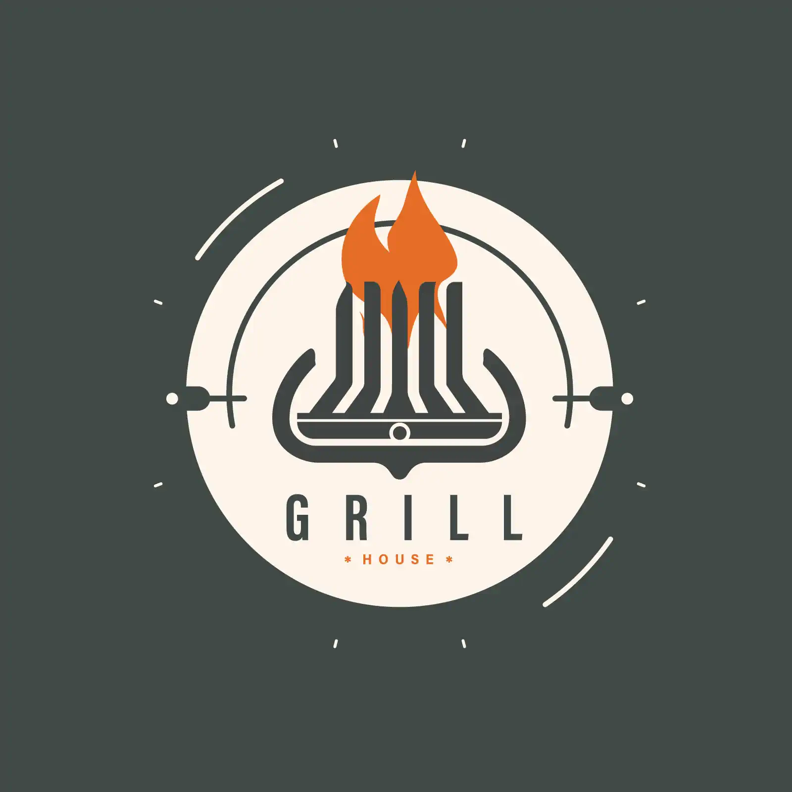 Grill house logo